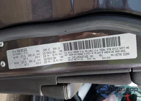 2017 Jeep Cherokee Altitude Fwd z USA, uszkodzony, nr VIN 1C4PJLAS3HW571665